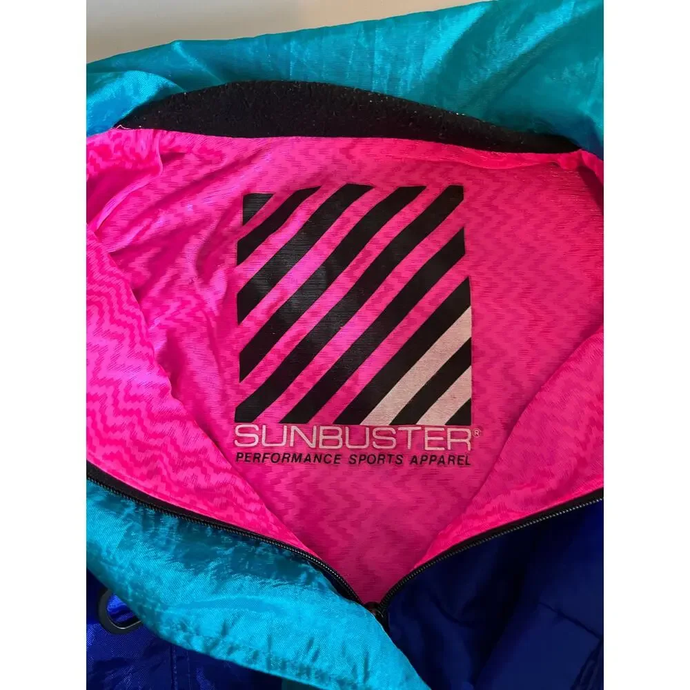 Vintage Sunbuster Ski Jacket Neon Small - Picture 5 of 11